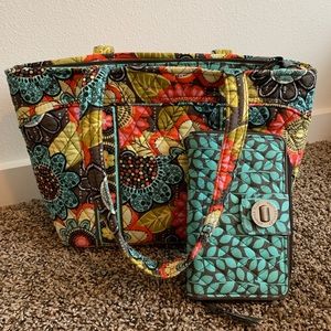 Vera Bradley Mandy shoulder bag w/ Turnlock wallet